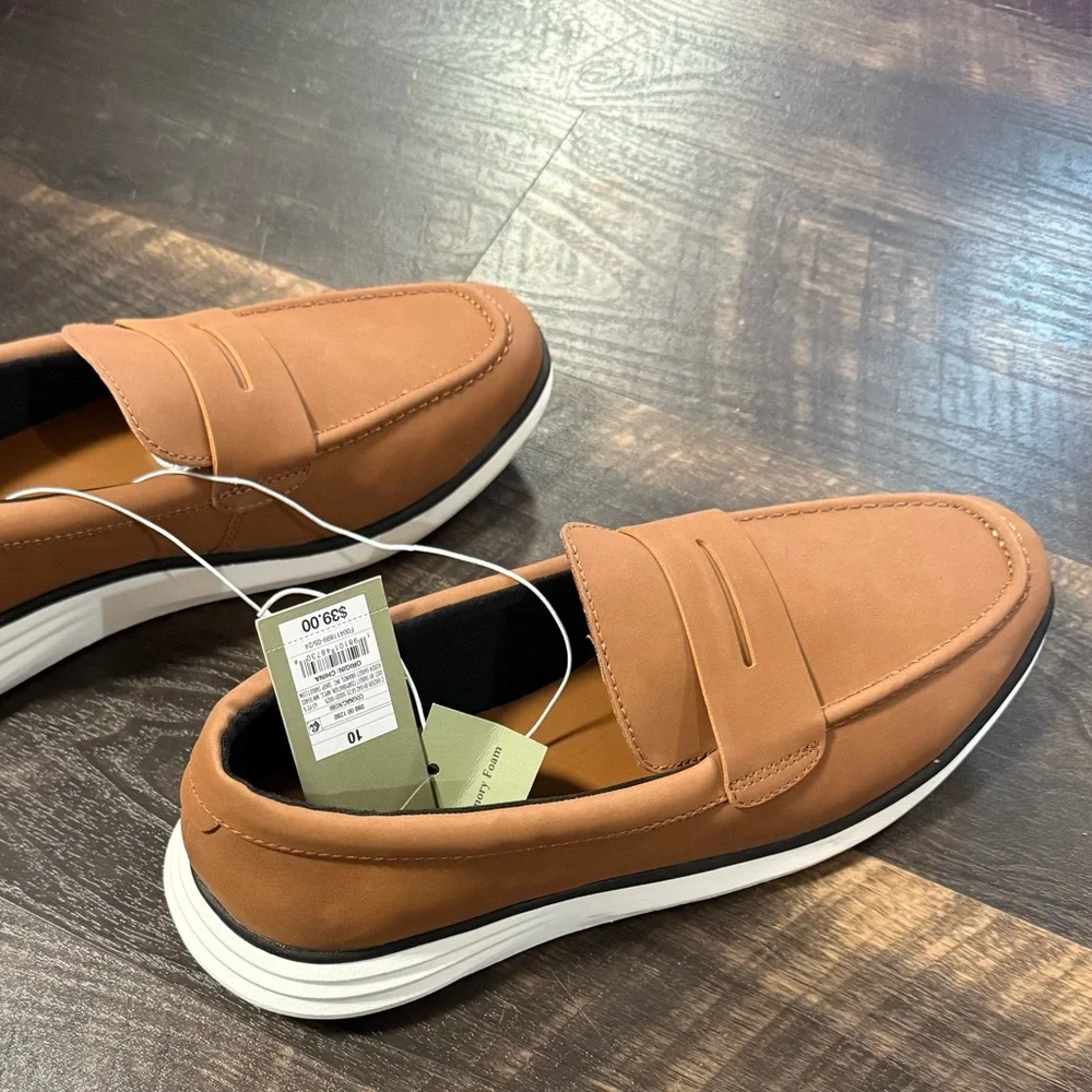 Goodfellow & Co Men's Brown Slip-On Loafers - Picture 2 of 5